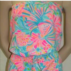 Lilly Pulitzer Jace romper in Tropical Punch size Large